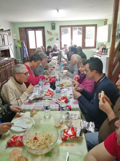 Repas en commun des bénévoles