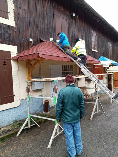 Travaux sur les marquises