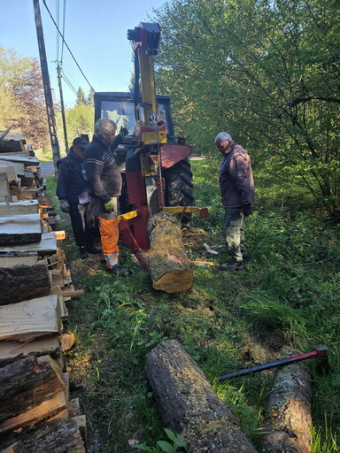 Bois à la Maison de la Forêt / Entretien des extérieurs 