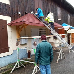 Travaux sur les marquises